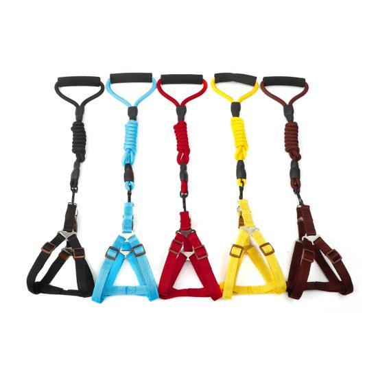 Dog Harness with Leash Dog Training Vest Lead Rope with Soft Padded Handle Pet Traction Supplies for Small And Medium Dogs Cats