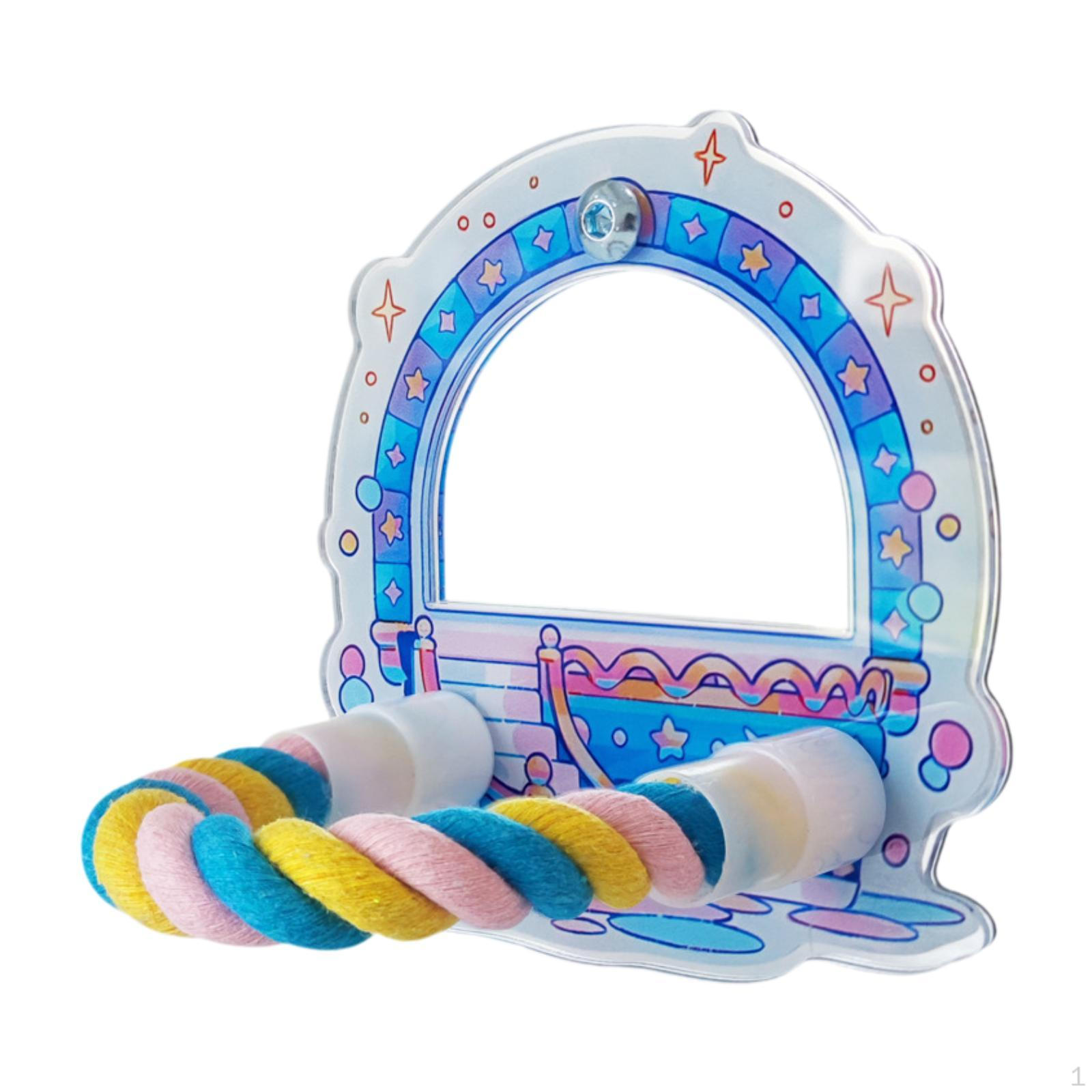 

Зеркальная подставка для птиц для экзотических попугаев Style B