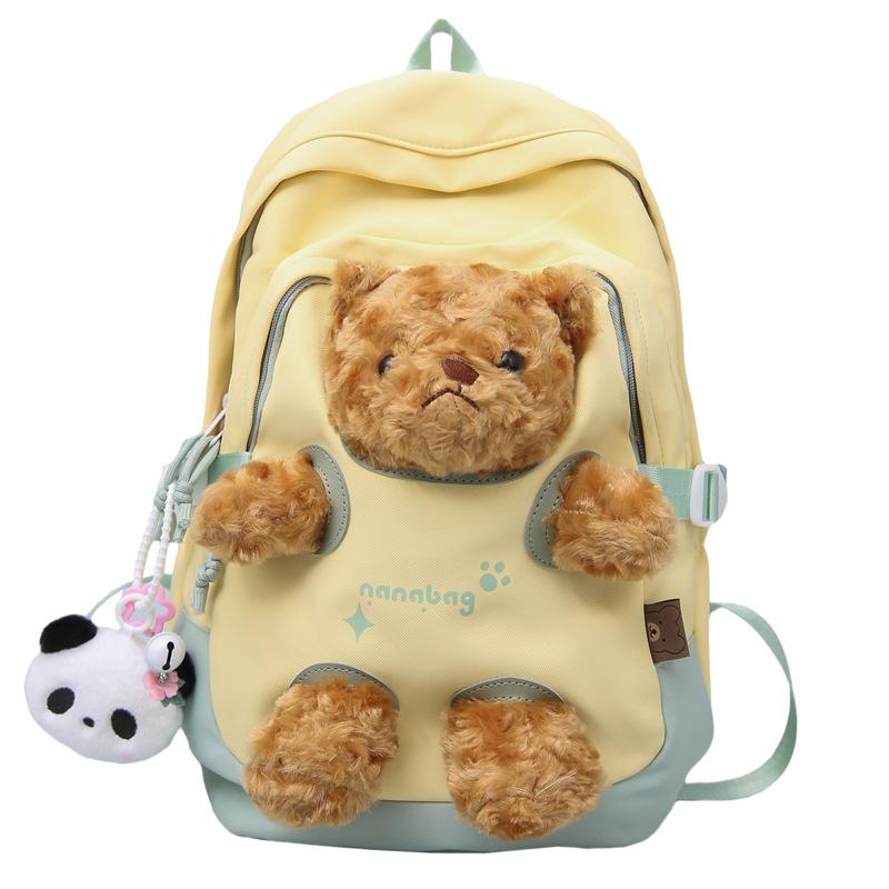 Korean-Style Cute Casual Backpack: Niche Design, Large Capacity, Fashionable Summer Schoolbag