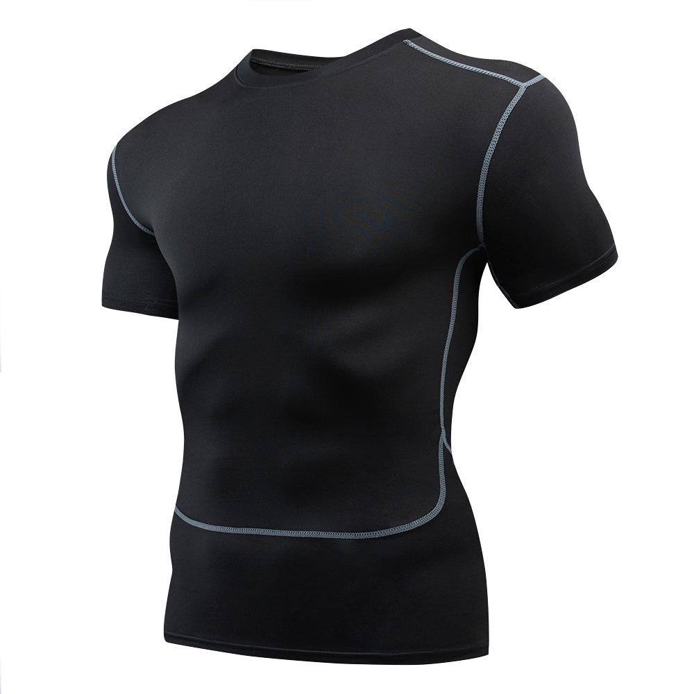 Men s Quick-Dry Running and Basketball Sportswear - Tight Long/Short Sleeve Shirts XXL