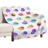 Jewel Snail - Pastel Throw Blanket Blankets and Throws Thermal Soft Big for Sofa Blankets