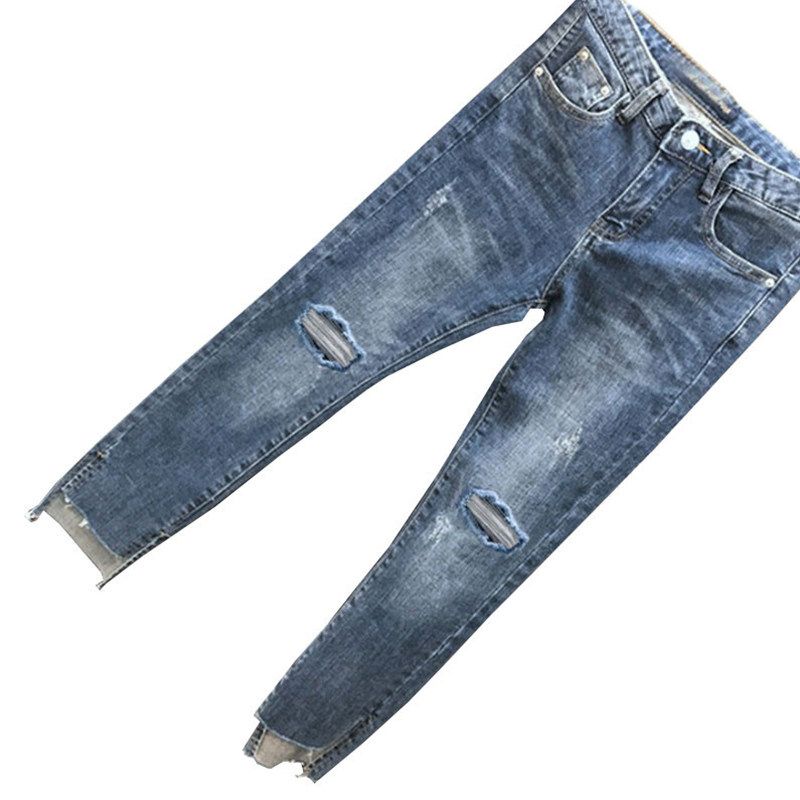 Stylish High-Waist Spring and Autumn Stretch Skinny Jeans