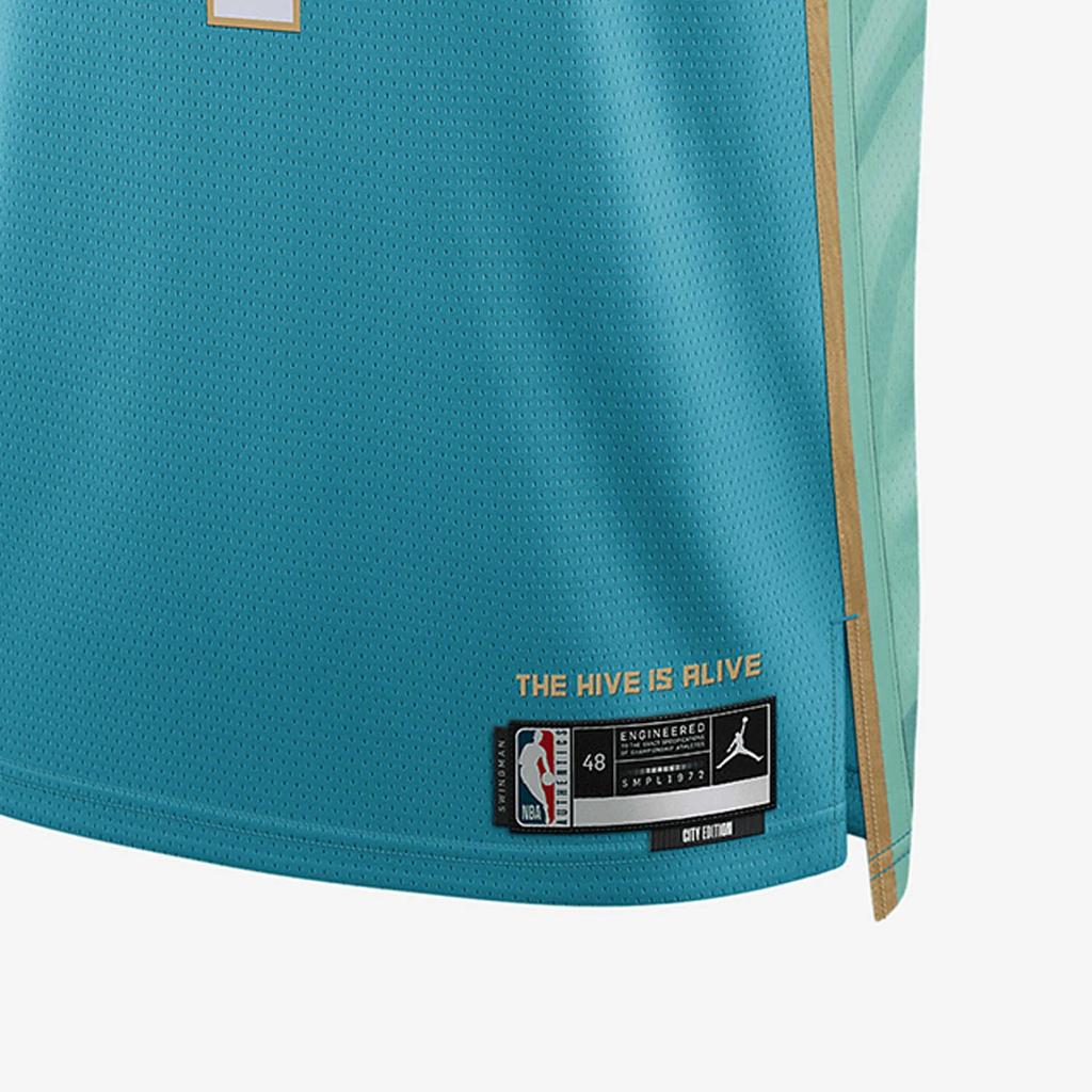 Maglia Swingman Nike Air Jordan x NBA Charlotte Hornets City Edition 23-24 'Lamelo Ball 1' da Uomo DX8753-415