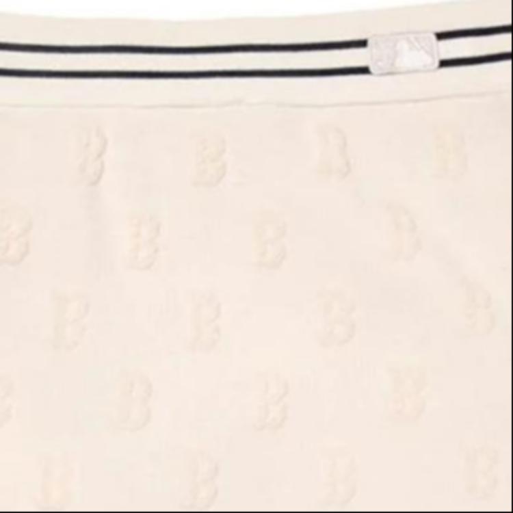 New MLB Casual Short Skirts Women's Cream 3FSKM0344-43CRS