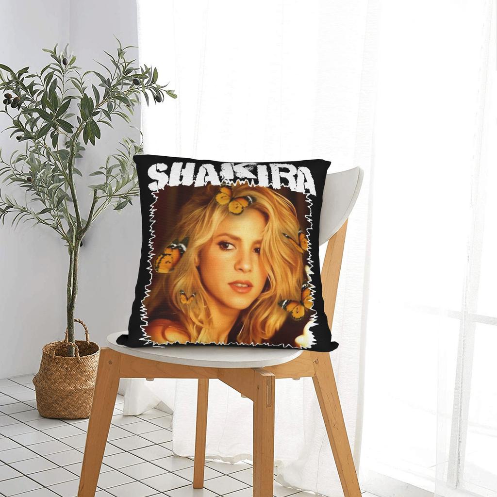 Singer Shakira Pillowcase Printing Fabric Cushion Cover Decoration Pillow Case Cover Car Square Xcm