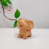 S-1Pc Handcrafted Wooden Elephant Figurine Versatile Indoor Outdoor Decor For Christmas Diwali New Year Prosperity Gift
