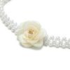 Kamelien-Perlenblumen-Gürtelkette mit elastischem Bund als Accessoire für Kleider und Röcke