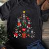 Funny Schnauzer Christmas Tree T-Shirt: Dog Lover Gift