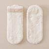 Non-slip Short Socks Coral Fleece Low Cuff Socks New Sleep Socks  Autumn Winter