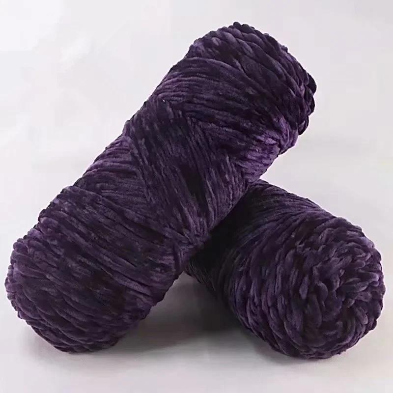 6pcs 600g Chenille Yarn  Washable & Ultra Durable Crochet Velvet Yarn Resilient Yarn for Cushions Bags Knitting Projects DIY Craft Supplies
