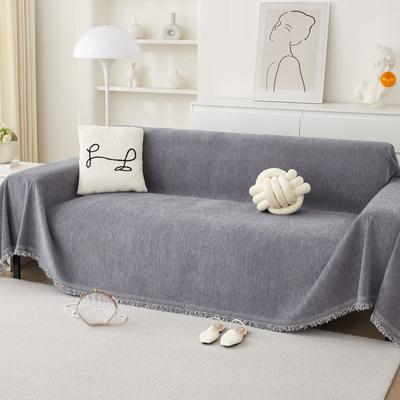 Sofa Cover Cloth for All Seasons, New Waterproof Urine Barrier Non-stick Wool Full Cover Sofa Towel High-grade Cream Series