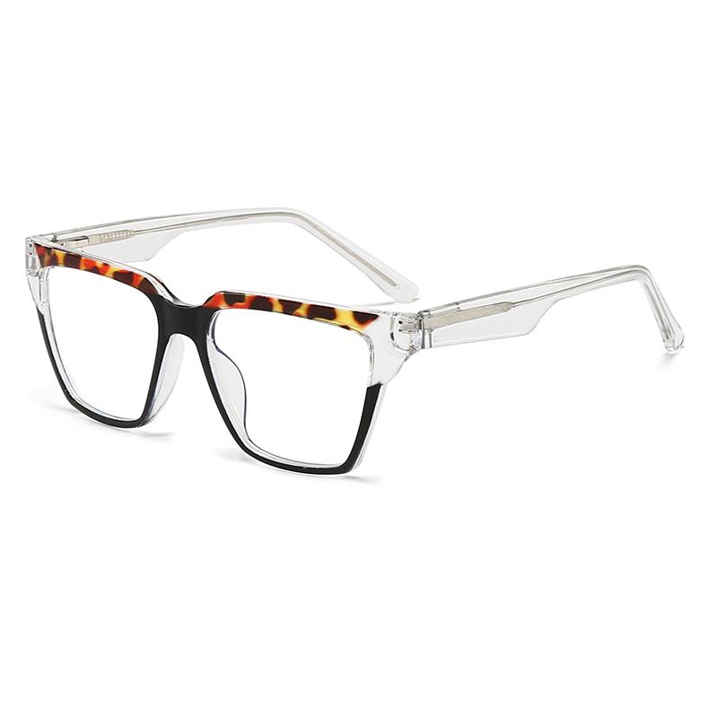 Anti-Blue Light Glasses For Women Pc Core Legs Fashion Retro Plate Color Flat Mirror Can Be Equipped With Mirror 5718