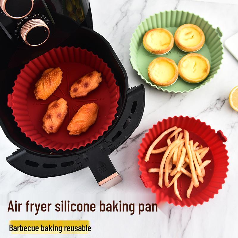 Silicone Air Fryer Mat: Heat-Resistant, Non-Stick Baking Mat for Round Pans