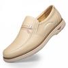 Old man head men's shoes spring 2025 new youth leisure soft sole one pedal leather shoes business men's shoes 8107
