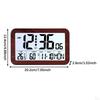 Digital Alarm Clock Bedside Table Timepiece Large Display Versatile Night Light Double Alarms Desk