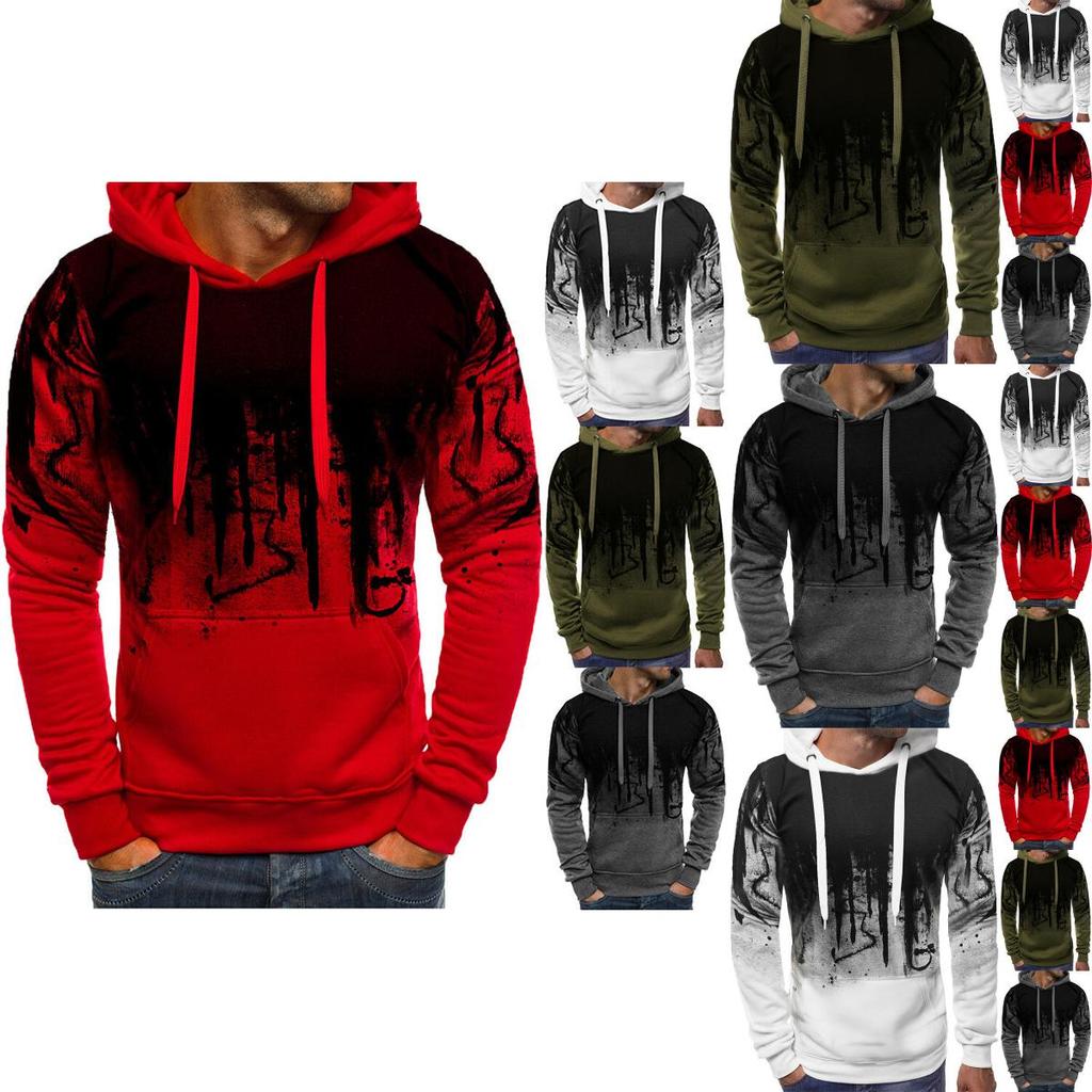 Men's Winter Hoodies Slim Fit Hooded Sweatshirt Warm Outwear Soft Material Jacket