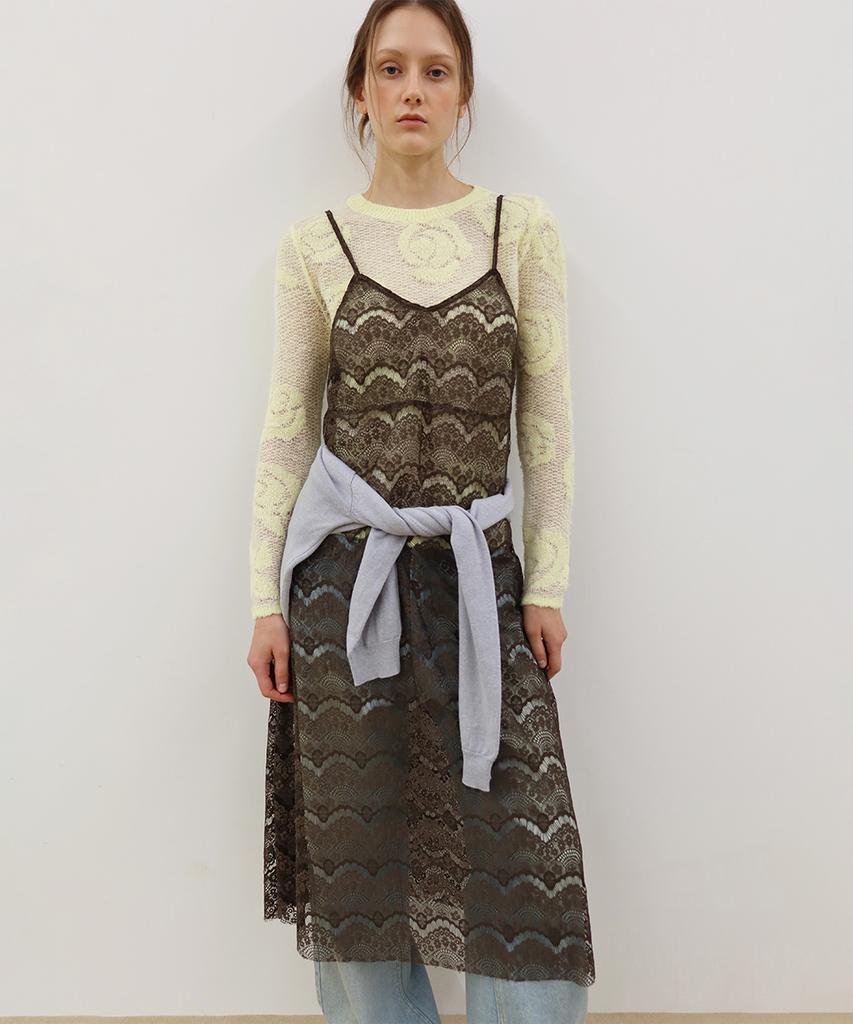 SINOON Lace Layered Dress (2 Colors)