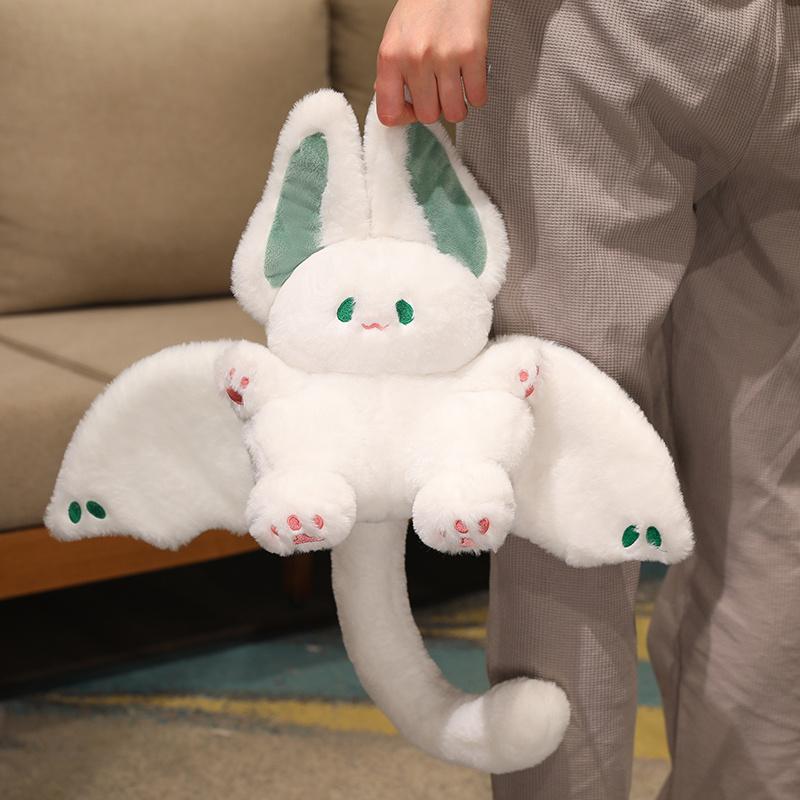 Kawaii Bat Bunny Plush Toy Soft Stuffed Animal Creative Doll for Kids Girls Birthday Gift