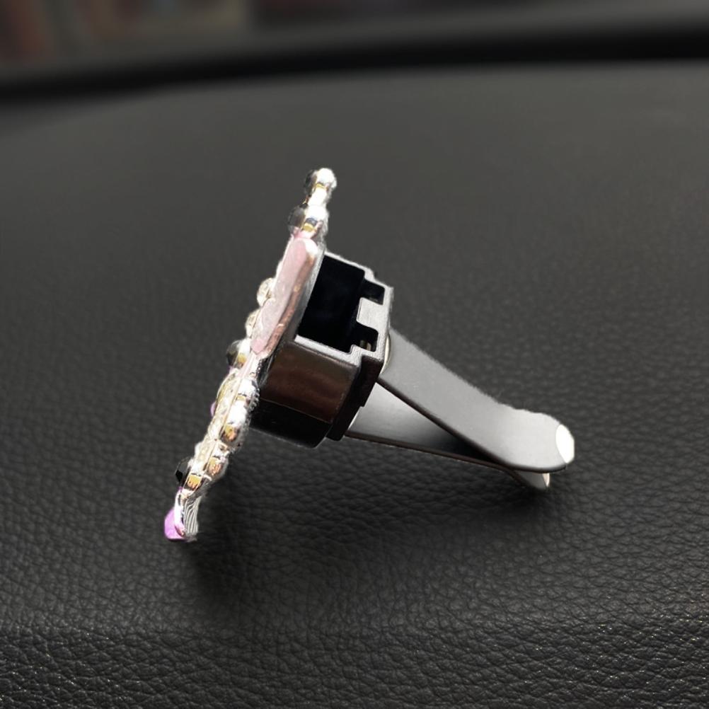 2Pcs Butterfly Car Air Vent Clip Car Fragrance Car Diffuser Air Freshener Rhinestone Car Bling Accessories