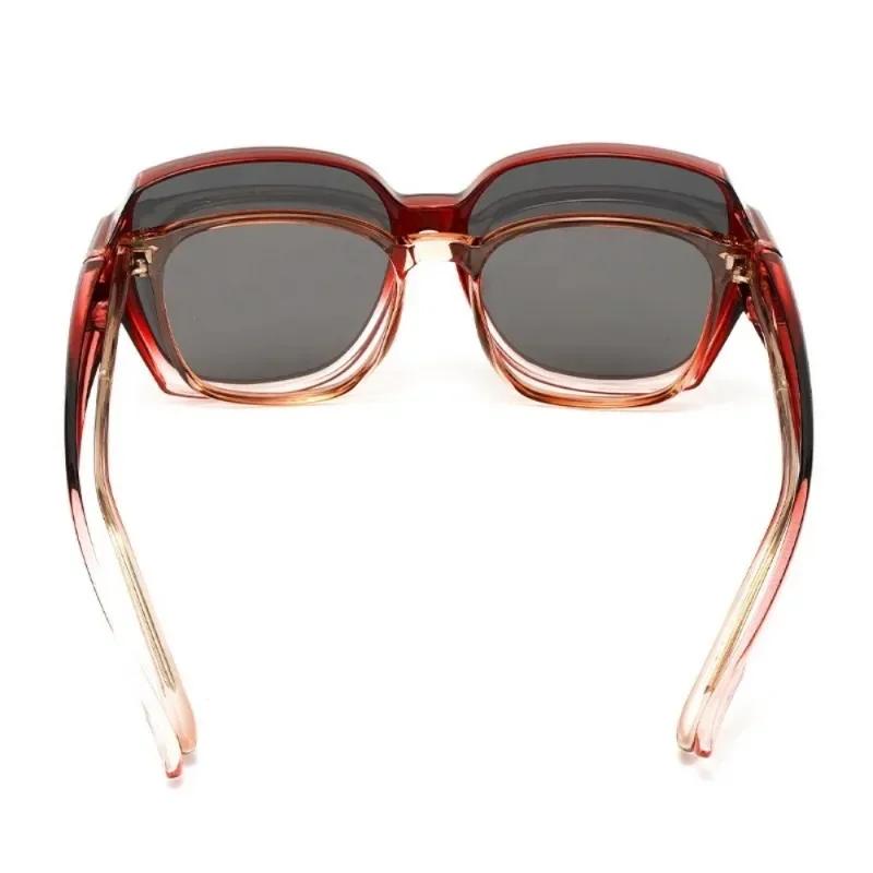 Driving  Glasses Cover Sunglasses Fit Over Glasses Wrap Around Sunglasses Square Shades UV400 Goggles for Men Women