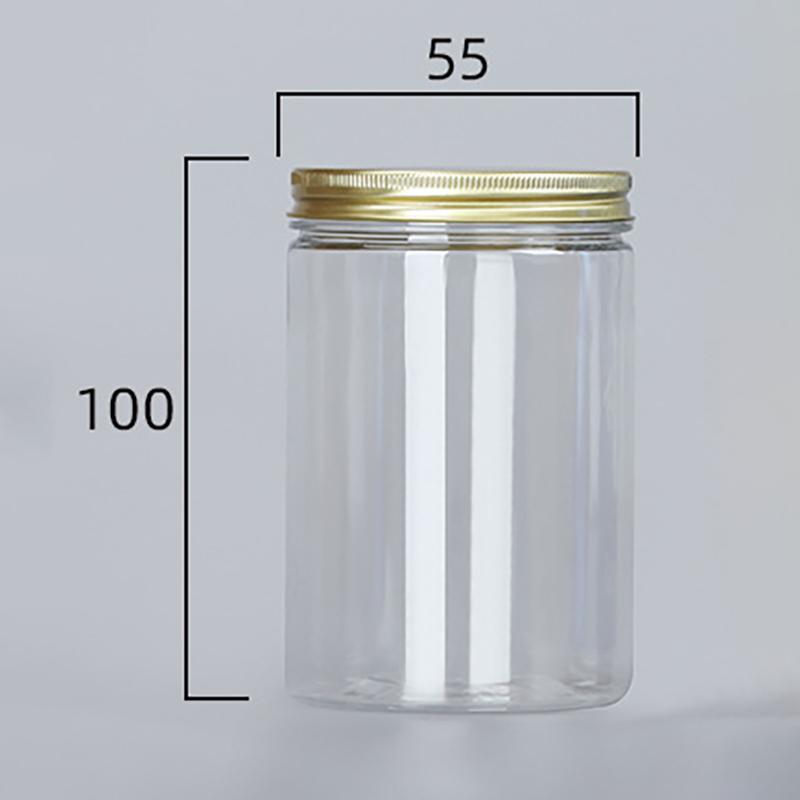 

15 размеров прозрачная пластиковая банка с розовыми алюминиевыми крышками пустая косметическая емкость для крема для лица золотая дорожная многоразовая коробка для бутылок