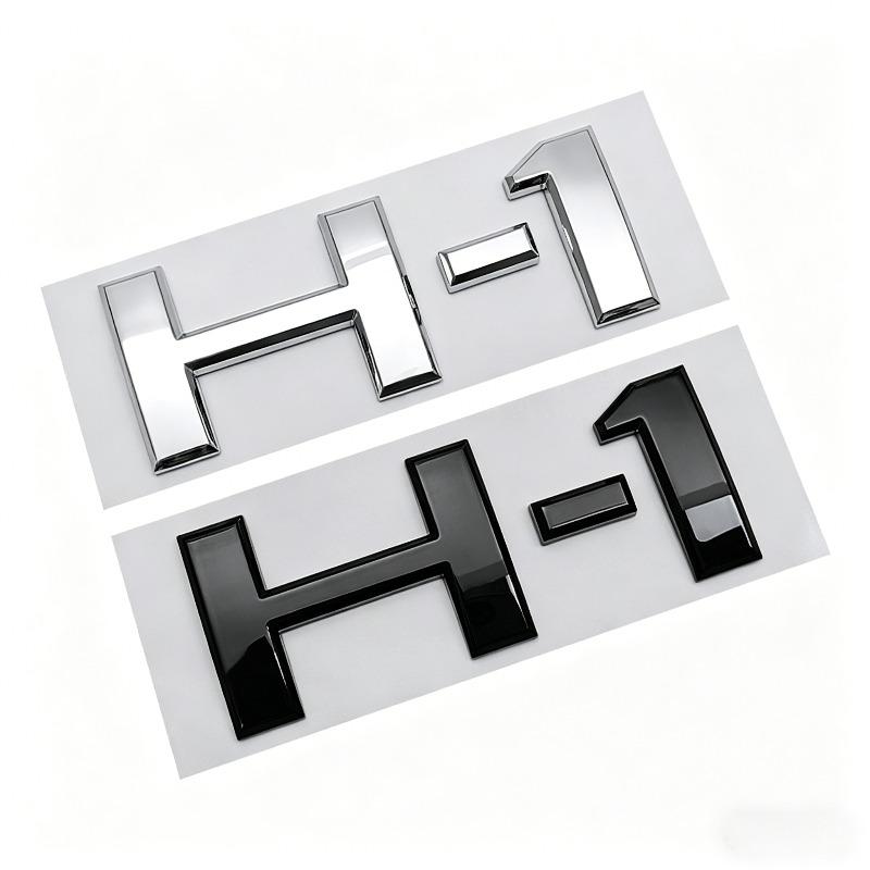 H-1 car sticker rear tailgate emblem body h english lettering 3d modification logo decal