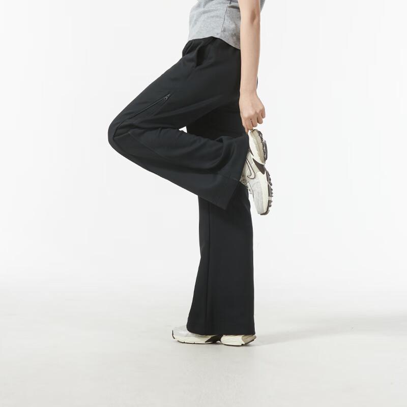 Nike Solid Color Running Training Fitness Knitted Pants Women Bottoms Black FN1890-010