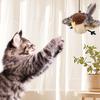 USB Rechargeable Cat Toy Flapping Bird Cat Toy 3 Levels Adjustable Remote Control USB Flapping Wings Cat Toy Chirping Cat Toy