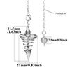 Wünschelrutenpendel aus Metall, Weissagung, Dower, Reiki, Heilung, Pendel, Kette, spiralförmig, Spiralpunkt, Meditation, Yoga, Ausgleichsanhänger