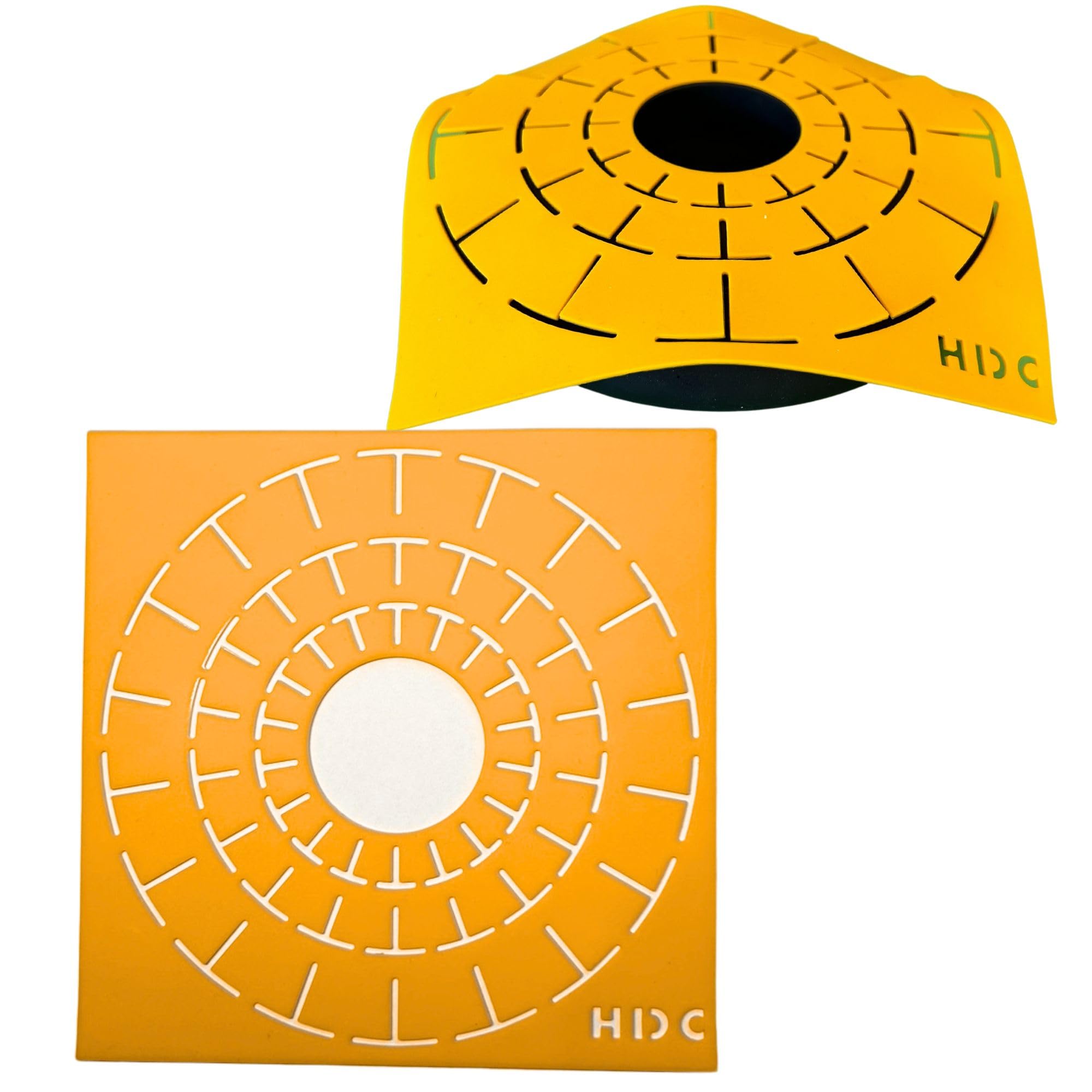 

Mandala Dotting Stencils for Tealight Candle Holder Casting Happy Dotting Company Includes and Sirion Templates for Creating - - 2-Pack 16-Segment оранжевый