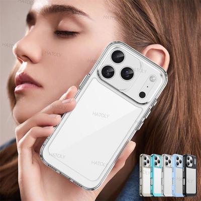 For iPhone 17 Pro Case Apple iPhone 17 Air iPhone 17 Pro Max Cover Bumper Shockproof Clear PC + Silicone Protective Phone Cover