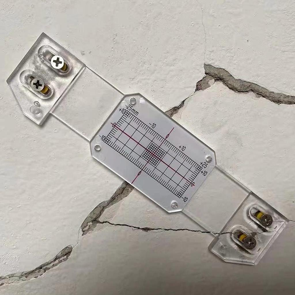 Crack Monitor Crack Width Gauge Record Tool Detection Instrument for Buildings Wall Deformation Concrete Masonry