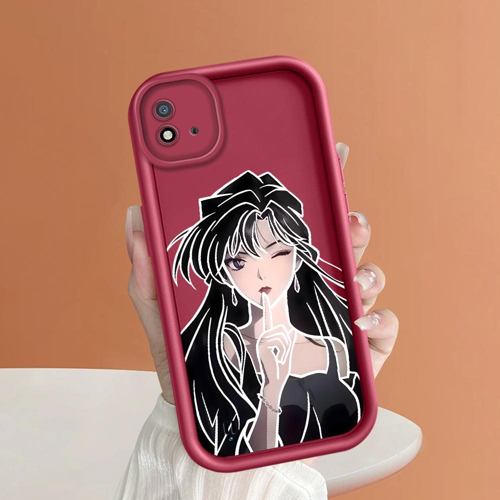 Soft Silicone Square Ladder Printing Pattern Phone Casing Full Cover Camera Shockproof Protection Rubber Case for OPPO Realme