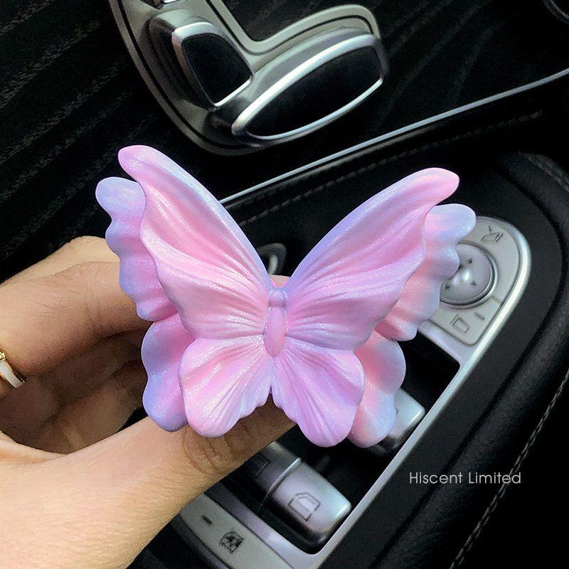 High-End Butterfly Air Vent Decoration Car Fragrance Car Perfume Flower Aroma Diffuser Stone Car Interior Decoration