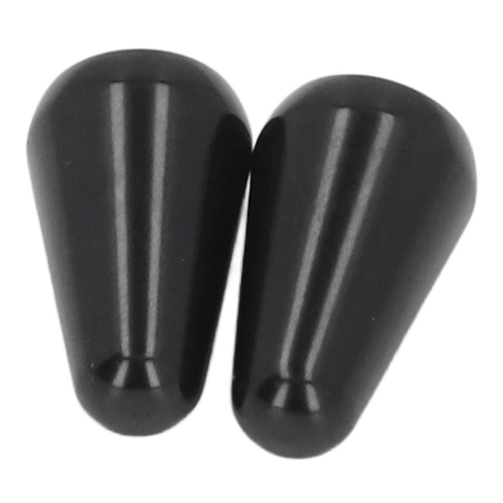 2PCS Guitar Pickup Switch Caps 3 Way 5 Way Toggle Switch Knob Tip Replacement for ST TL Style Electric Guitars Black