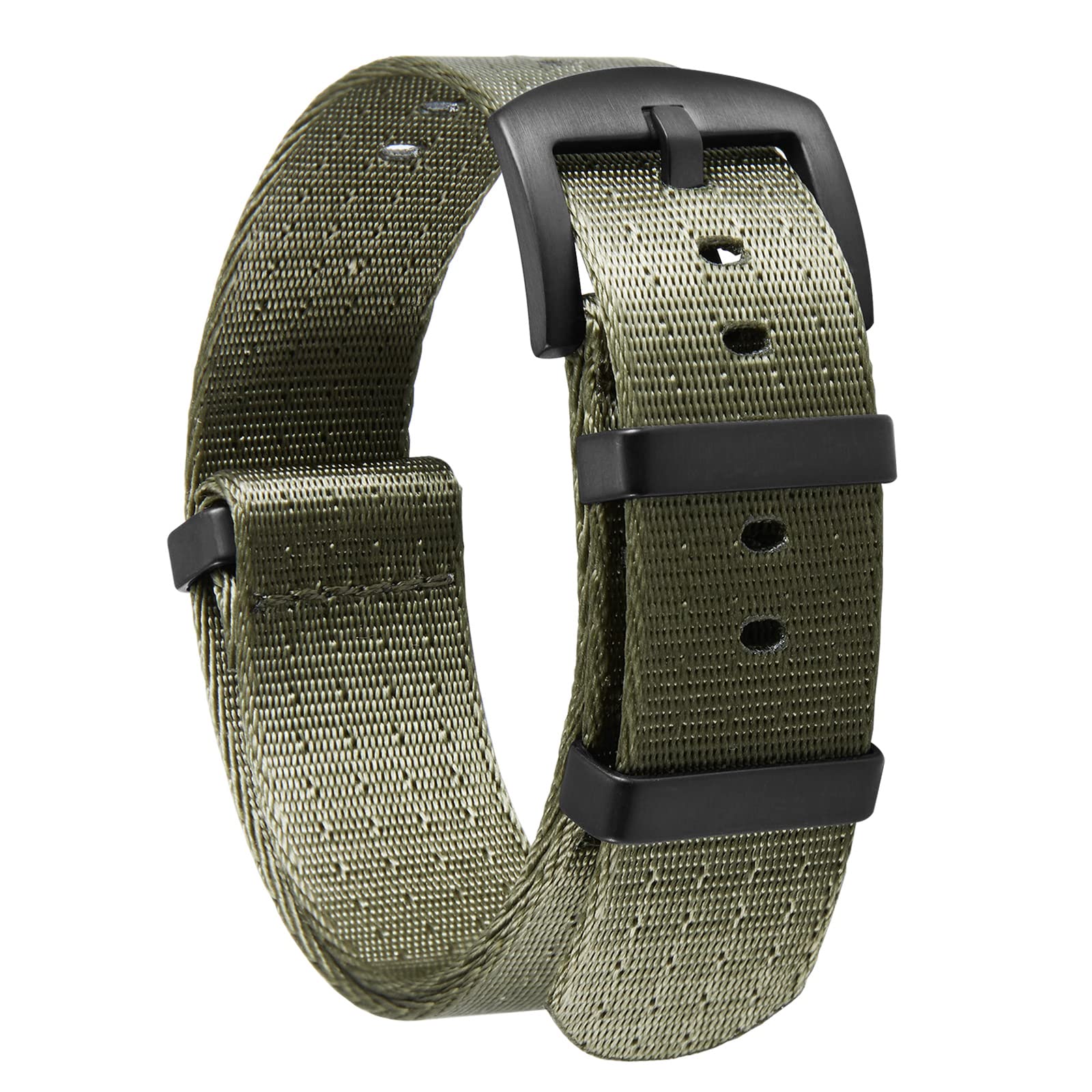 

BINLUN Watch Strap Nylon Thick, 0.7 inch (18 mm), 0.8 inch (20 mm), 0.9