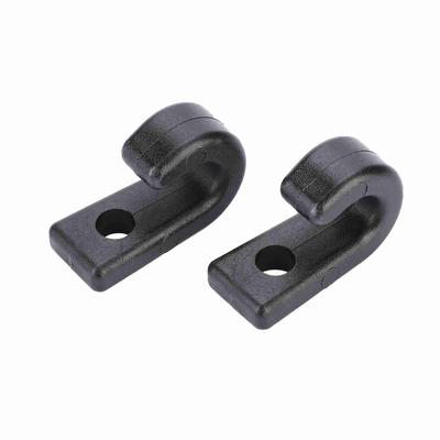 1 Pair Durable Plastic J Shape Screws Lashing Hook J Hooks for Kayaks Canoes Rowing Boats