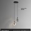 Modern Crystal Chandelier for Bedroom & Living Room - High-End Bedside Pendant Light