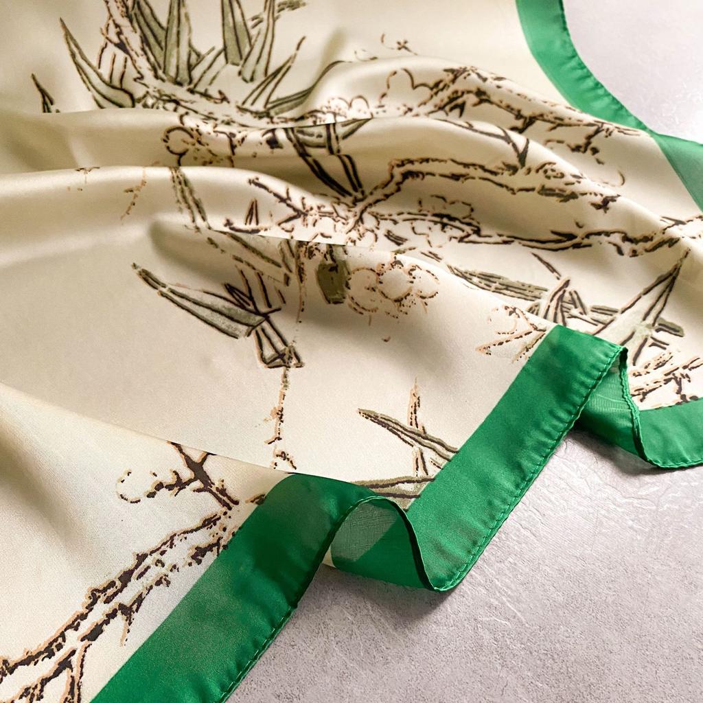 High-quality Luxurious Silk Scarves Headband Scarfs Neck Scarf For Women Chain Silk Scarf Women's Decorative Shawl