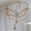 1PC Ancient Style Elf Hair Accessories Rhinestone Multilayer Tassel Headwear For Women Girls Princess Tassel Hair Accessories