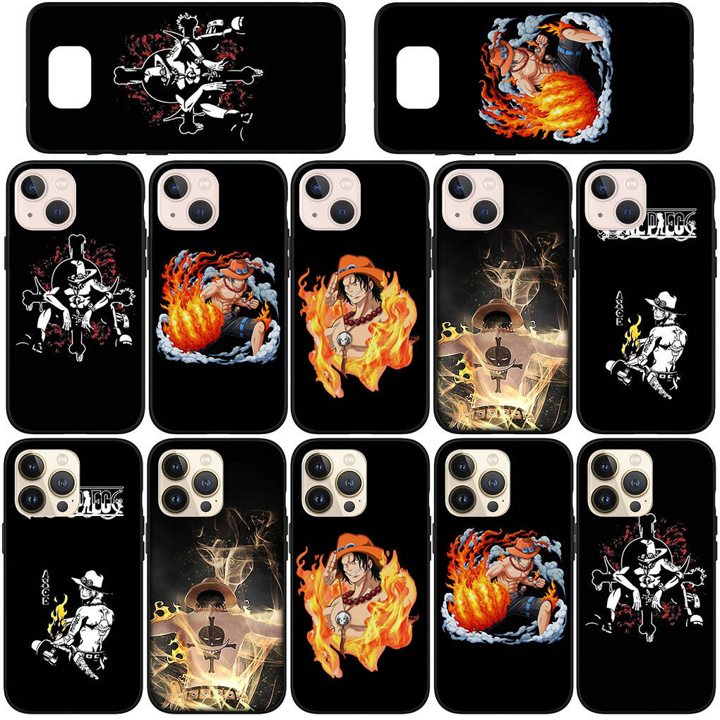 Phone Case for iPhone 17 15 16 Plus Redmi Note 14 12 11 13 Pro Max Huawei P30 P20 Lite OPPO A60 A40 A80 A38 A54 Portgas D Ace Cute One Pieces Cover