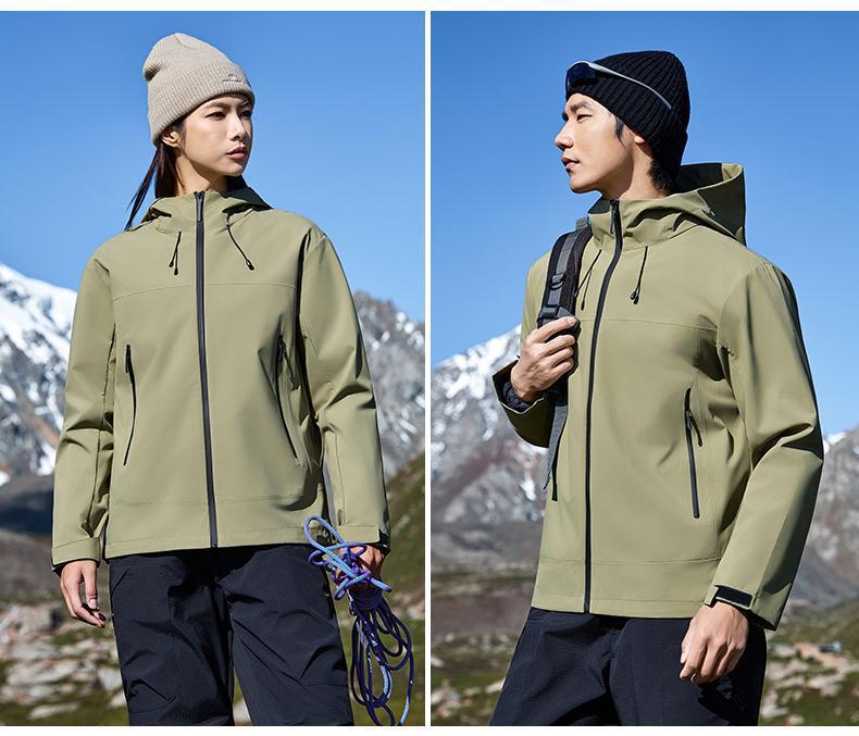 High-End T800 Three-Layer Windbreaker: Waterproof, Windproof Jacket for Men & Women – Ideal for Cycling & Mountaineering