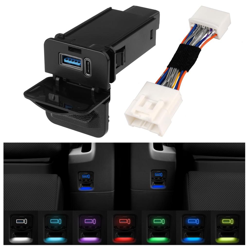 GIMUYA Toyota Alphard 30 Series Vellfire USB Port Qc3.0+pd Second Row Seat Expansion Type-c