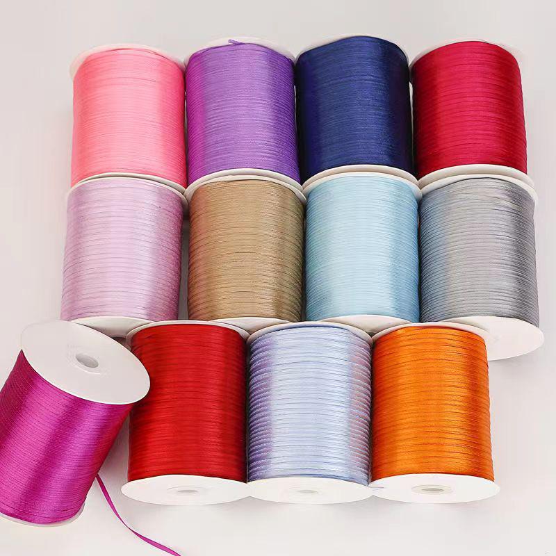 0.3cm Satin Ribbon for Bookmarks, Hair & Balloon Accessories, and Gift Packaging Bow.