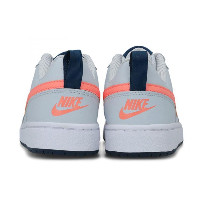 Nike Court Borough Low 2 'Grey Pink' GS Sneakers BQ5448-009
