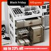 Large-capacity Desk Organizer Storage Box Dust-proof Display Rack Dormitory Drawer Clear Plastic Cosmetic Storage Box