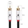 JIB RCA to RCA coaxial audio cable compatible with 1m length (male) (male) cable, subwoofers, amplifiers, DVDs, Blu-ray players, HDTVs, etc. /