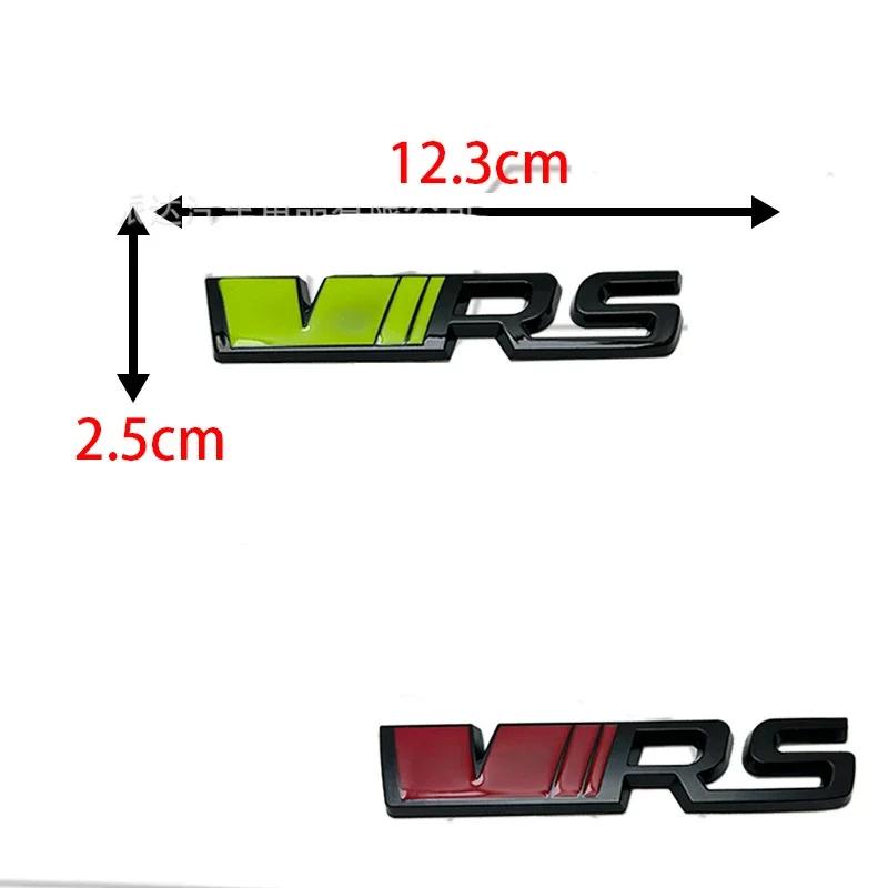 1 Stück 3D Metall VRS Auto Abzeichen Emblem Aufkleber Autostyling für Skoda VRS Octavia Elroq Fabia Rapid Superb Kodiaq Kühlergrillemblem Heckklappenaufkleber