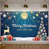 Christmas Banner Christmas Tree Design Winter Celebration Banner New Year Backdrop Snowflake Decor New Year Banner For New Year