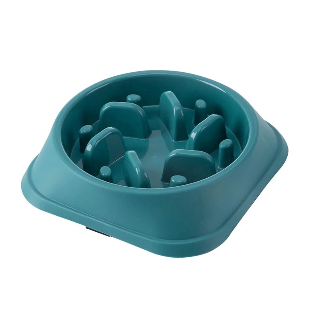 Non-Slip Pet Puppy Slow Feeder Plastic Dog Food Bowls Dog Puzzle Bowl for Healthy Eating Puppy Cat Slow Feeder Bowl Anti-Choking